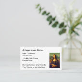 dienst Kunstbeoordeling en -beoordeling Visitekaartje (Staand voorkant)