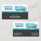 dienst Logistiek en Verhuizing Visitekaartje (Voorkant / Achterkant)