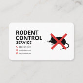 Dienst ongediertebestrijding visitekaartje (Voorkant)