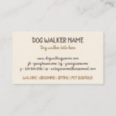 Dienst porseleinkringloopgraaf visitekaartje (Achterkant)