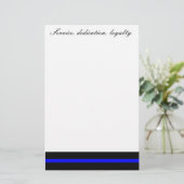 Dienst, toewijding, loyaliteit briefpapier (Staand voorkant)