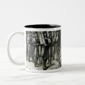 Dienst van de Joodse Synagogue Tweekleurige Koffiemok (Links)