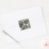 Dienst van de Joodse Synagogue Vierkante Sticker (Envelop)