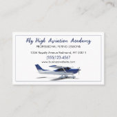 Dienst vlieginstructie visitekaartje (Voorkant)