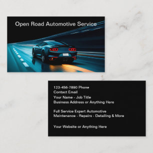 Dienst voor autohulp en -reparatie visitekaartje