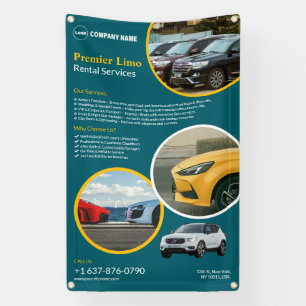 Dienst voor autohuur aangepaste banner