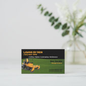 Dienst voor graszorg en landschapsontwerp visitekaartje (Staand voorkant)