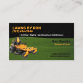 Dienst voor graszorg en landschapsontwerp visitekaartje (Voorkant)