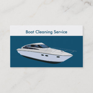 Dienst voor het schoonmaken van boten visitekaartje