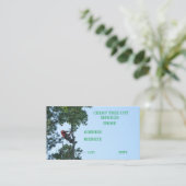 Dienst voor het verwijderen van bomen visitekaartje (Staand voorkant)