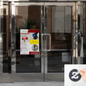 Dienst voor ongediertebestrijding Raamsticker (Kantoordeur)