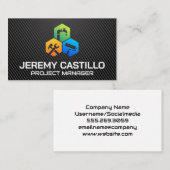 Dienst voor thuisreparatie | Handyman Visitekaartje (Voorkant / Achterkant)