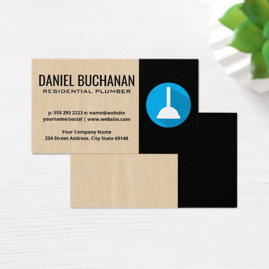 Dienst voor thuisreparatie | Loodgietersdiensten Visitekaartje (Bureau)