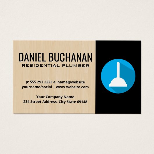 Dienst voor thuisreparatie | Loodgietersdiensten Visitekaartje (Voorkant)