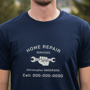 Dienst voor thuisreparatie t-shirt