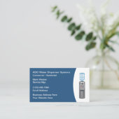 Dienst waterdistributie en levering visitekaartje (Staand voorkant)