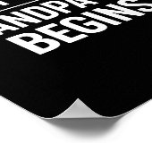 Dienst zit erop opa Het leven begint met pensioen  Poster (Hoek)