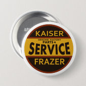  dienstbord Kaiser Frazer Ronde Button 7,6 Cm (Voorkant /achterkant)