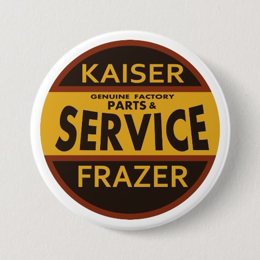  dienstbord Kaiser Frazer Ronde Button 7,6 Cm (Voorkant)