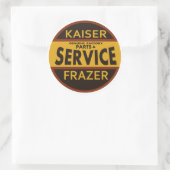  dienstbord Kaiser Frazer Ronde Sticker (Tas)