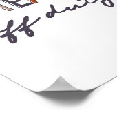 Dienstdoend leraar Laatste dag van school Einde va Poster (Hoek)