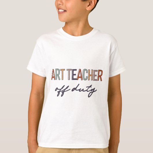Dienstdoend leraar Laatste dag van school Einde va T-shirt (Voorkant)