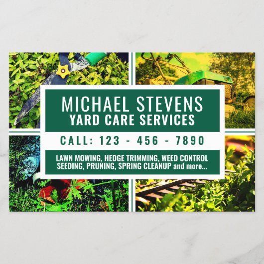 Diensten afbeeldingen Landscaping Flyer (Voorkant)