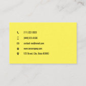  diensten gele visitekaartje (Achterkant)