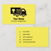  diensten gele visitekaartje (Voorkant / Achterkant)