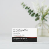 Diensten in verband met de oliebevoorrading visitekaartje (Staand voorkant)