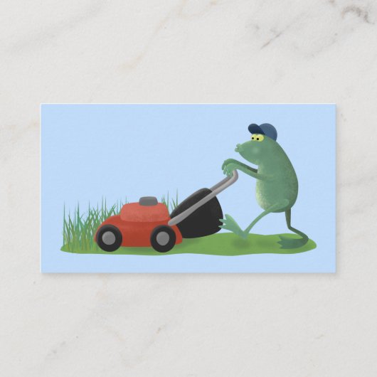 Diensten in verband met de tuinbouw van grasmaaier visitekaartje (Achterkant)