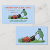 Diensten in verband met de tuinbouw van grasmaaier visitekaartje (Voorkant / Achterkant)