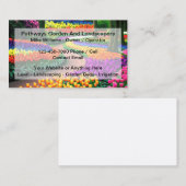 Diensten in verband met glanzende tuin en landscha visitekaartje (Voorkant / Achterkant)