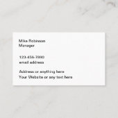 Diensten in verband met grasprinkler en irrigatie visitekaartje (Achterkant)