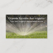 Diensten in verband met grasprinkler en irrigatie visitekaartje (Voorkant)