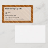 Diensten in verband met het schoonmaken van vloere visitekaartje (Voorkant / Achterkant)