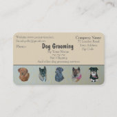 Diensten in verband met hondenfokkerij en dierenve visitekaartje (Voorkant)