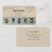 Diensten in verband met hondenfokkerij en dierenve visitekaartje (Voorkant / Achterkant)