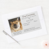 Diensten in verband met hondenverzorging rechthoekige sticker (Envelop)