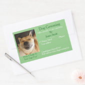 Diensten in verband met hondenverzorging rechthoekige sticker (Envelop)