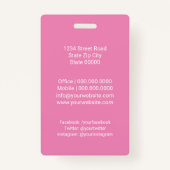 Diensten in verband met kinderverzorging en -verzo badge (Achterkant)