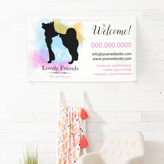 Diensten in verband met kinderverzorging en -verzo spandoek (Insitu)