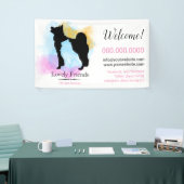 Diensten in verband met kinderverzorging en -verzo spandoek (Beurs)