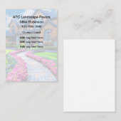 Diensten in verband met landschapsbestrating visitekaartje (Voorkant / Achterkant)