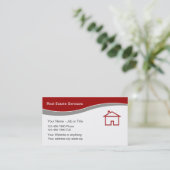 Diensten in verband met onroerend goed visitekaartje (Staand voorkant)