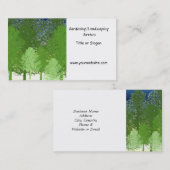 Diensten in verband met tuin- en landschapsarchite visitekaartje (Voorkant / Achterkant)