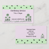 Diensten in verband met tuin- en landschapsarchite visitekaartje (Voorkant / Achterkant)