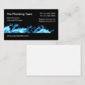 Diensten in verband met waterleidingen visitekaartje (Voorkant / Achterkant)