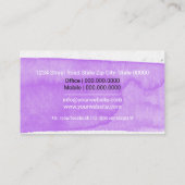 Diensten op het gebied van kinderverzorging / Sitt Visitekaartje (Achterkant)