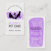 Diensten op het gebied van kinderverzorging / Sitt Visitekaartje (Voorkant / Achterkant)